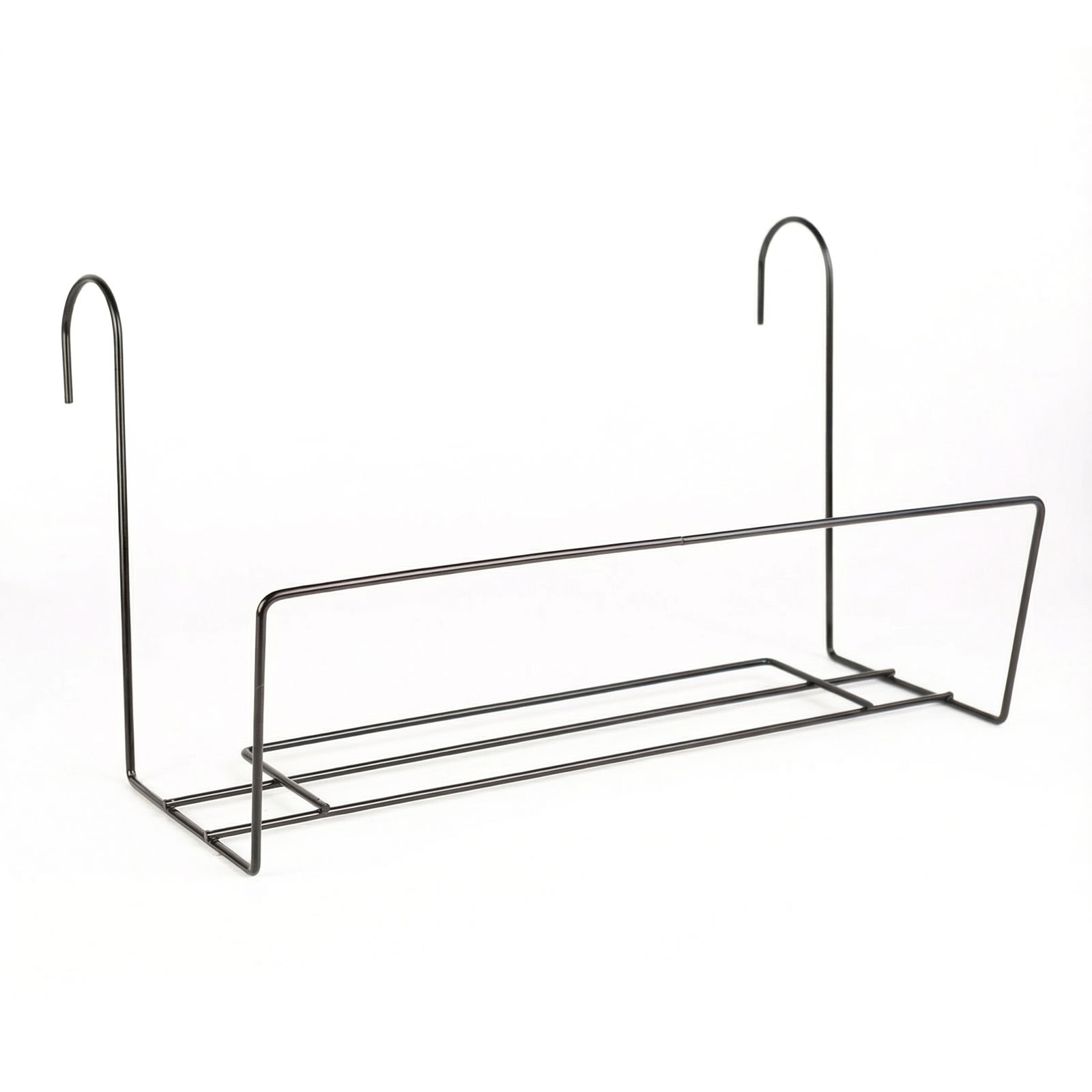 Support de Jardinière pour Balcon 40 x 22 cm – Métal Noir Haute Résistance